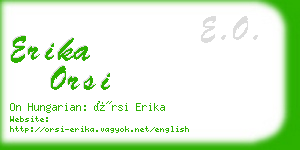 erika orsi business card